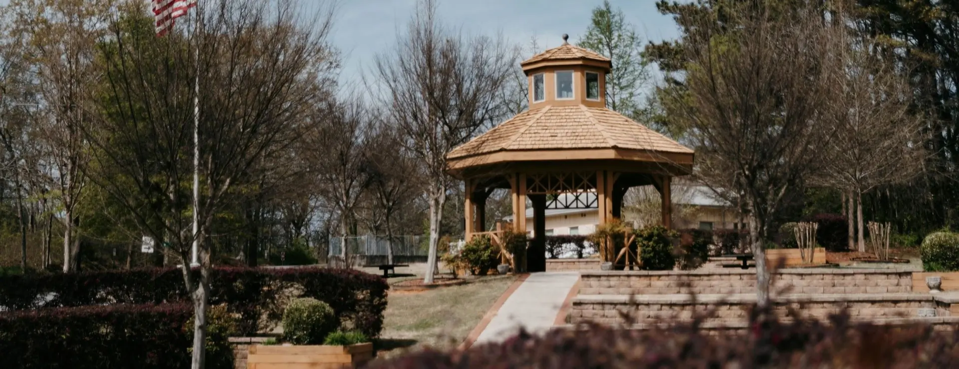 Small pavilion in Dacula, Georgia