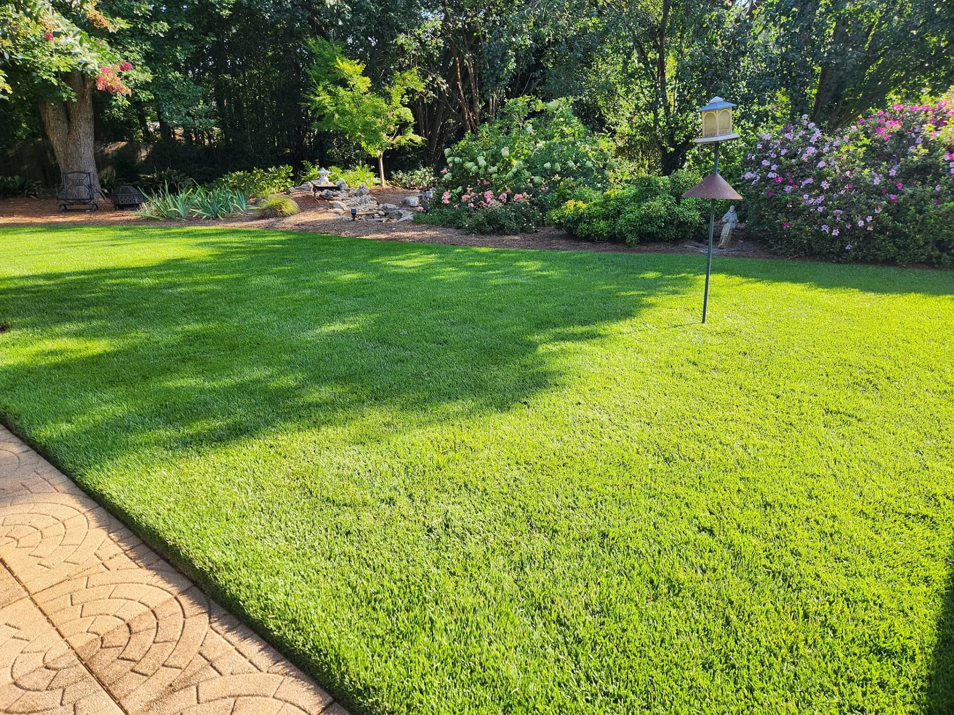 A well-maintained lawn.